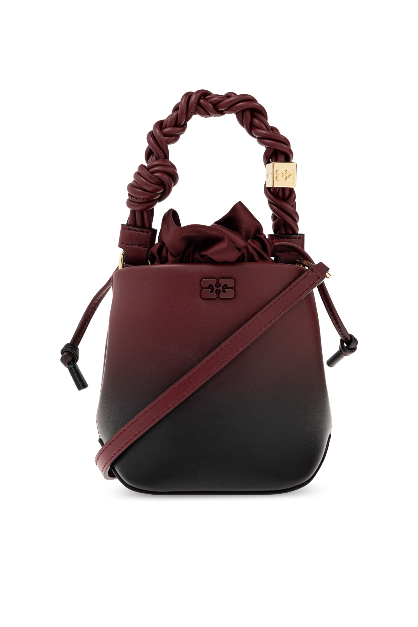 Burgundy 'Bou' hand-held bucket bag Ganni - Vitkac AS